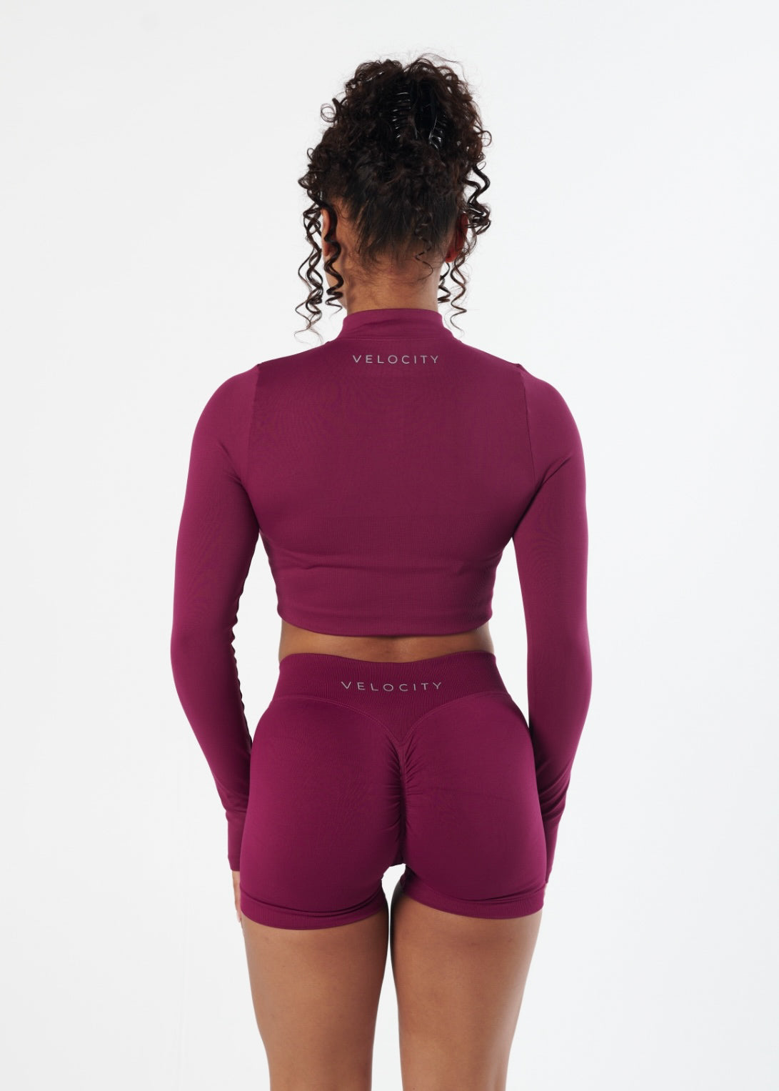 SIGNATURE SEAMLESS ZIP - BERRY