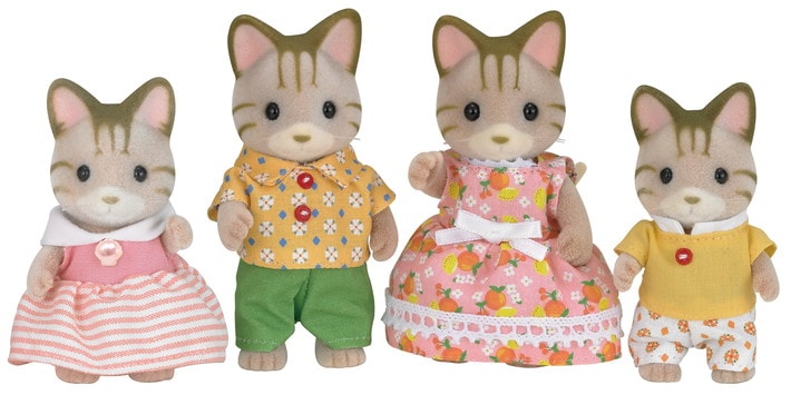 Striped Cat Family