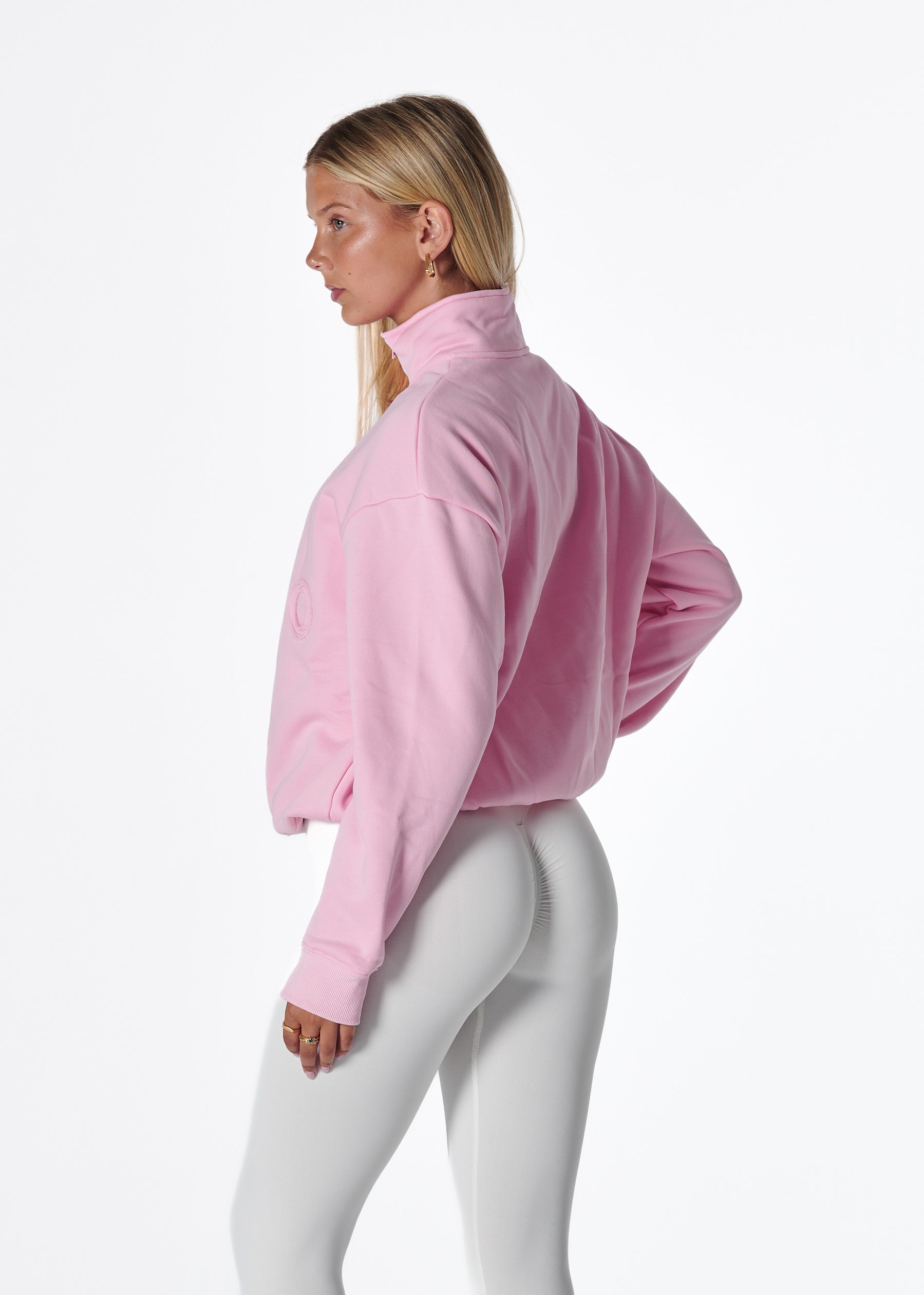 VELO FLEECE QUARTER ZIP - STRAWBERRY