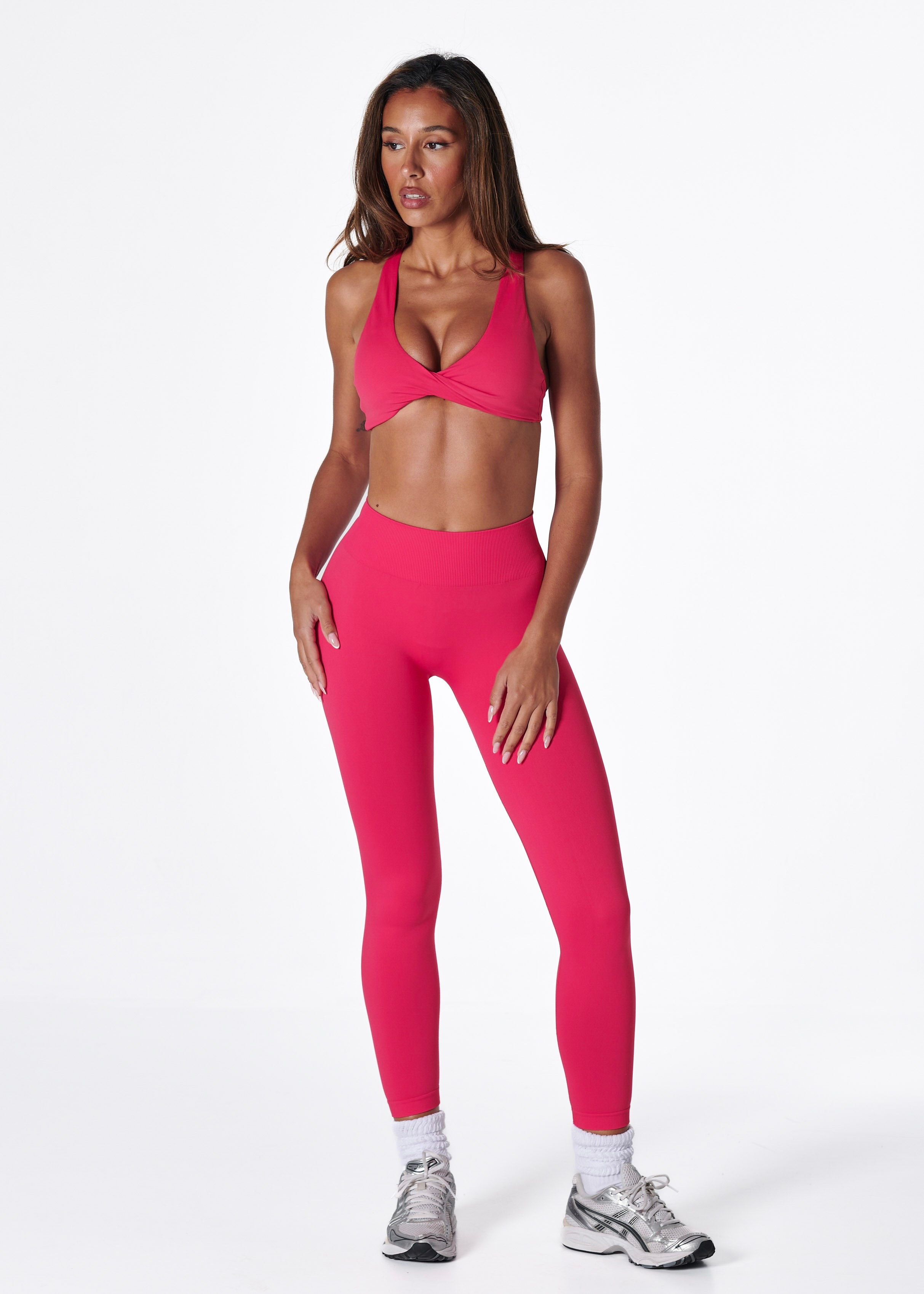 SS TWIST BRA - CHERRY
