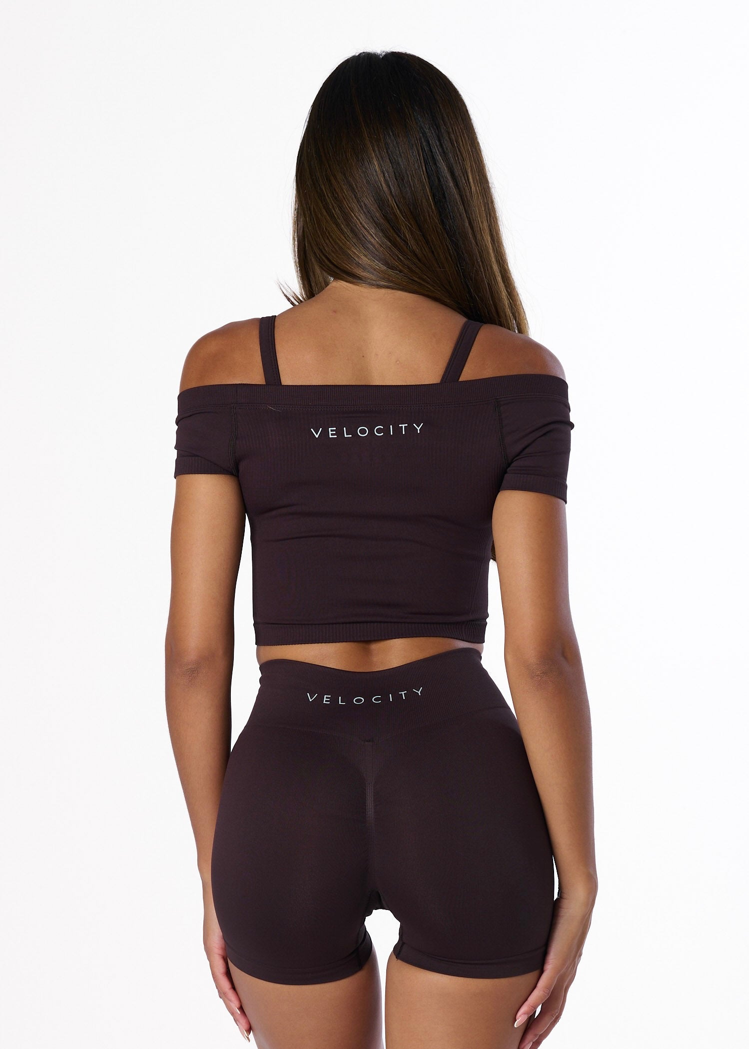 SILHOUETTE MIDI OFF SHOULDER - ESPRESSO