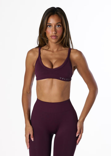 SILHOUETTE BRALETTE - PLUM