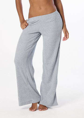 KNIT LOUNGE BOTTOMS - GREY