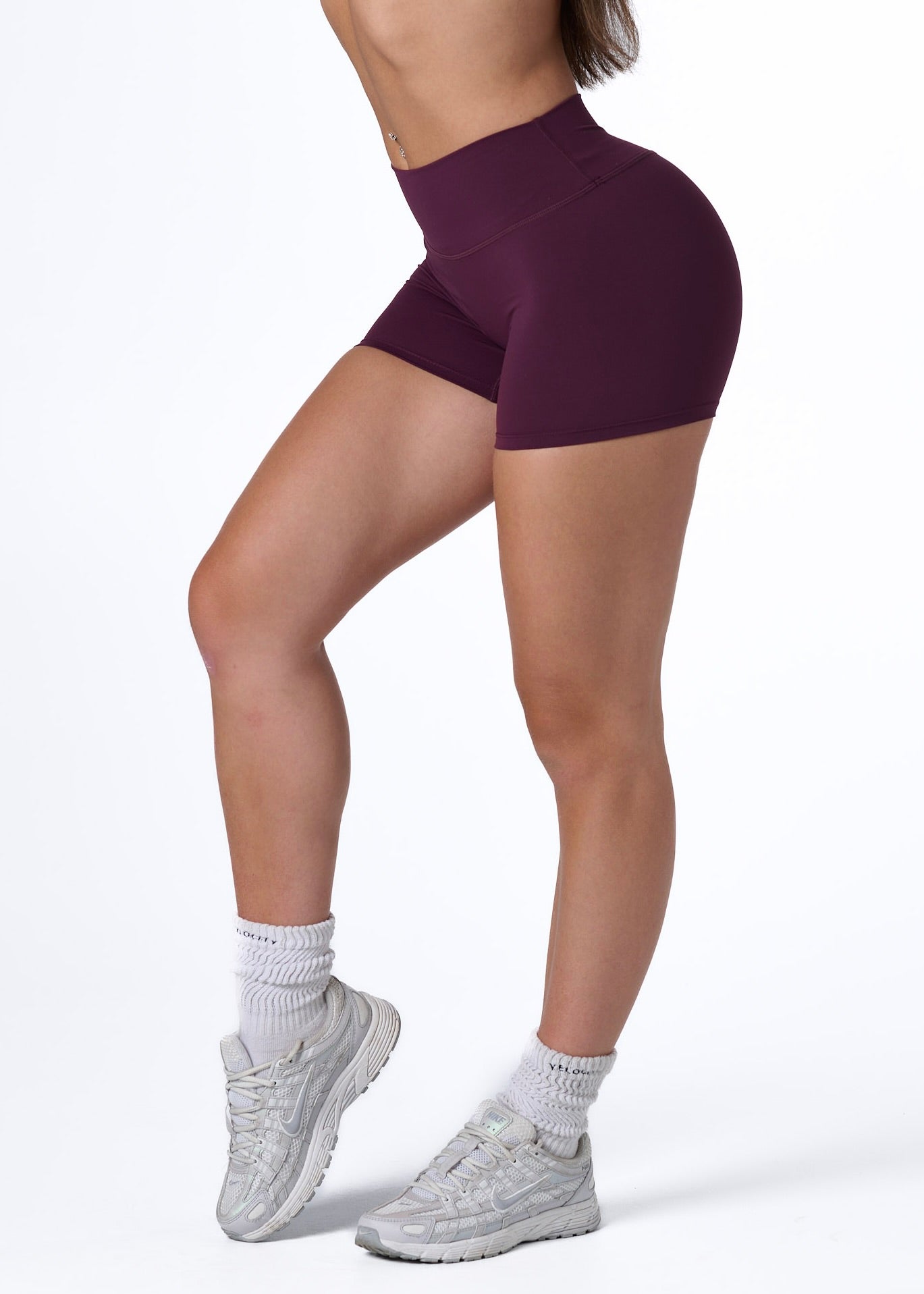 SS MINI SHORTS - PLUM