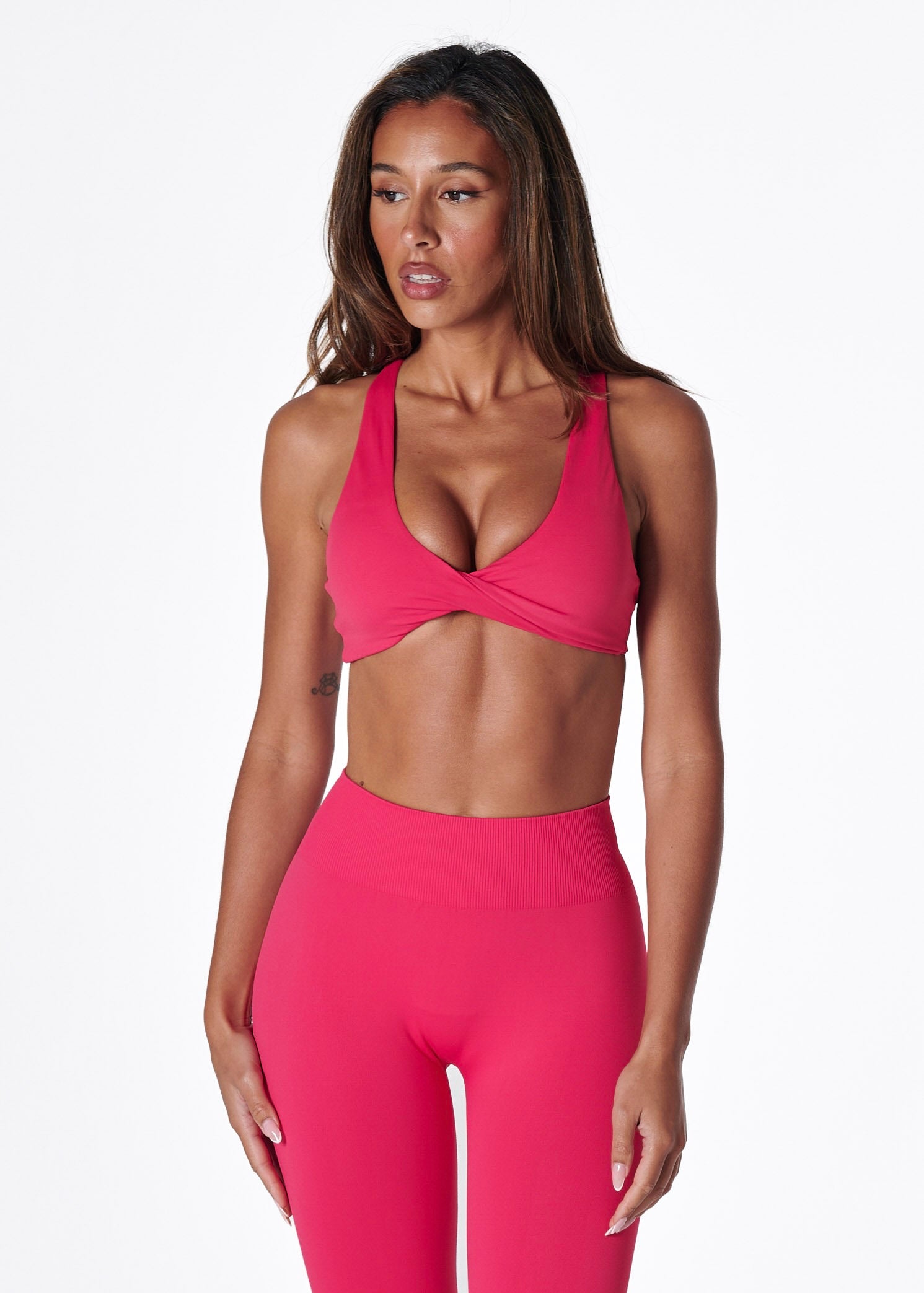 SS TWIST BRA - CHERRY
