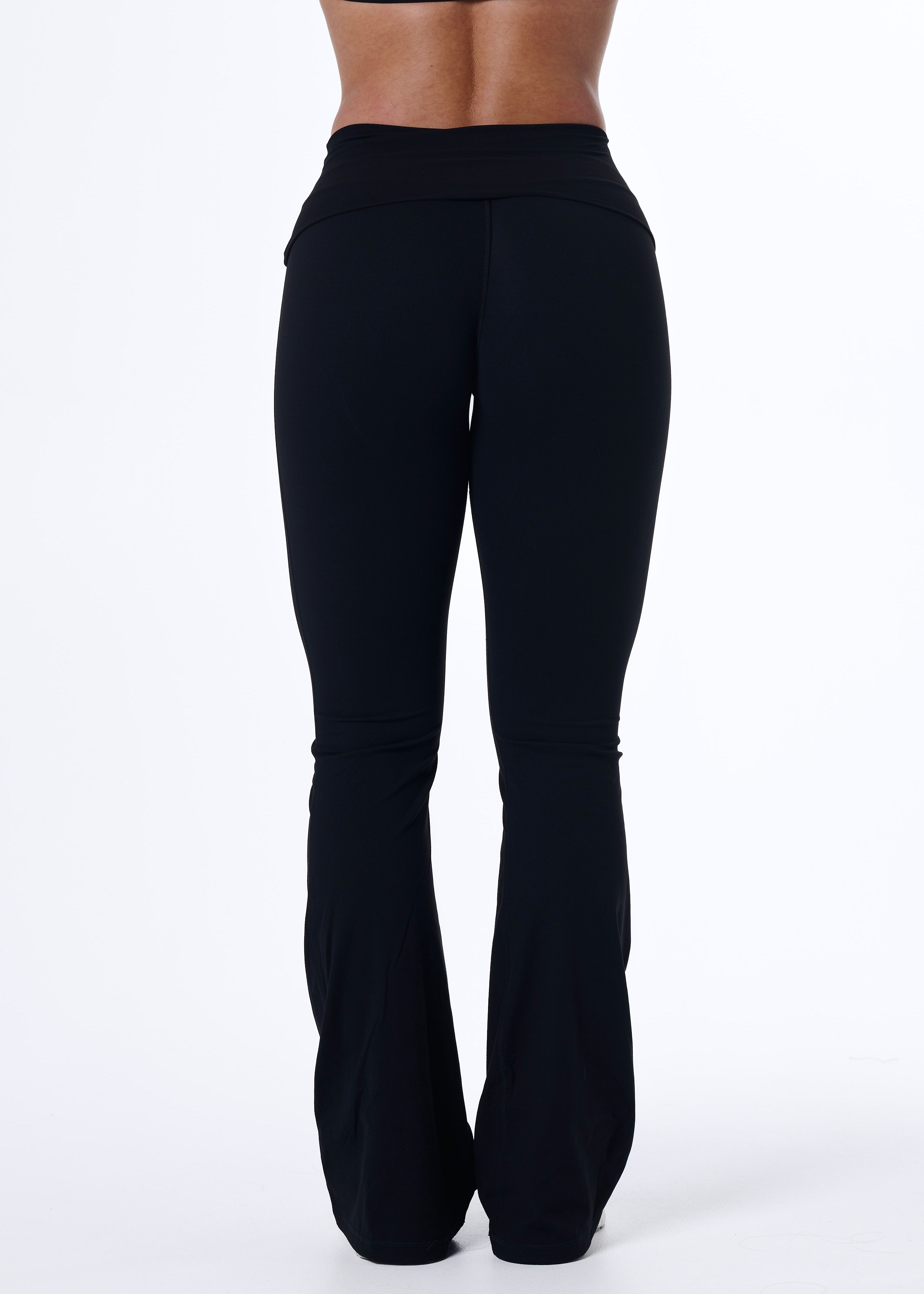 FORM FOLD OVER FLARES - BLACK