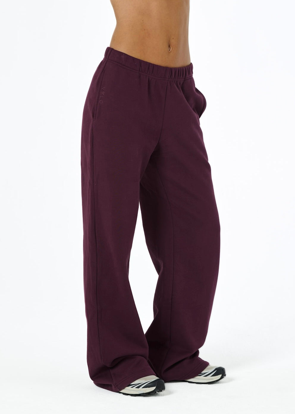 COMFORT TRACK PANTS - PLUM