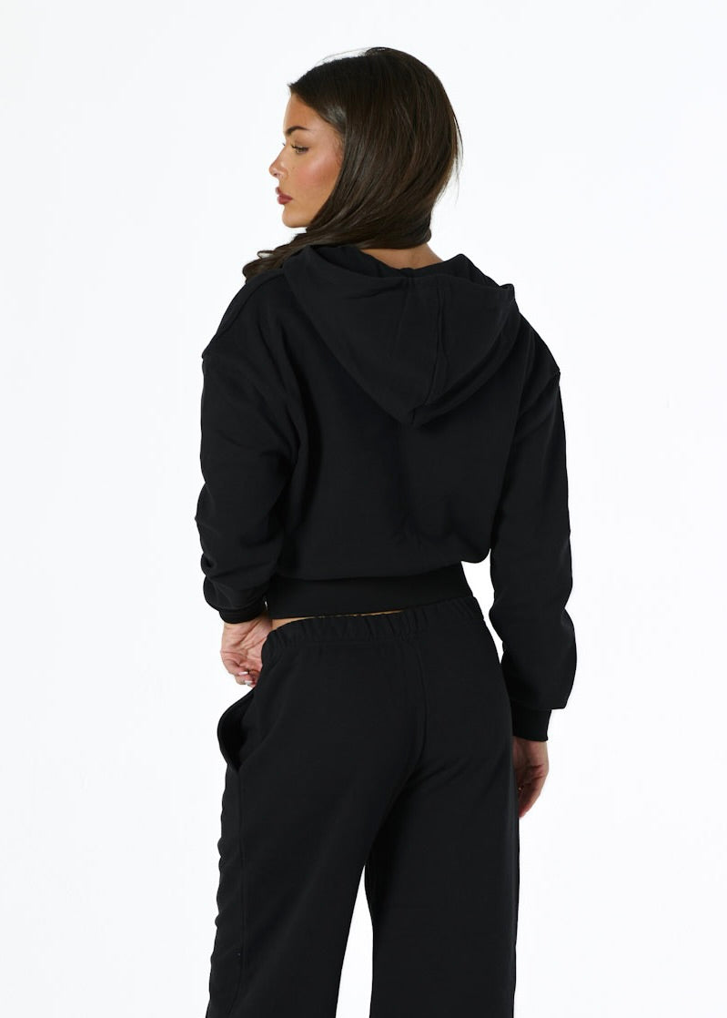 COMFORT ZIP HOODIE - BLACK