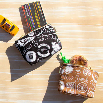 New York City Pins & Patches Zipped Pouch