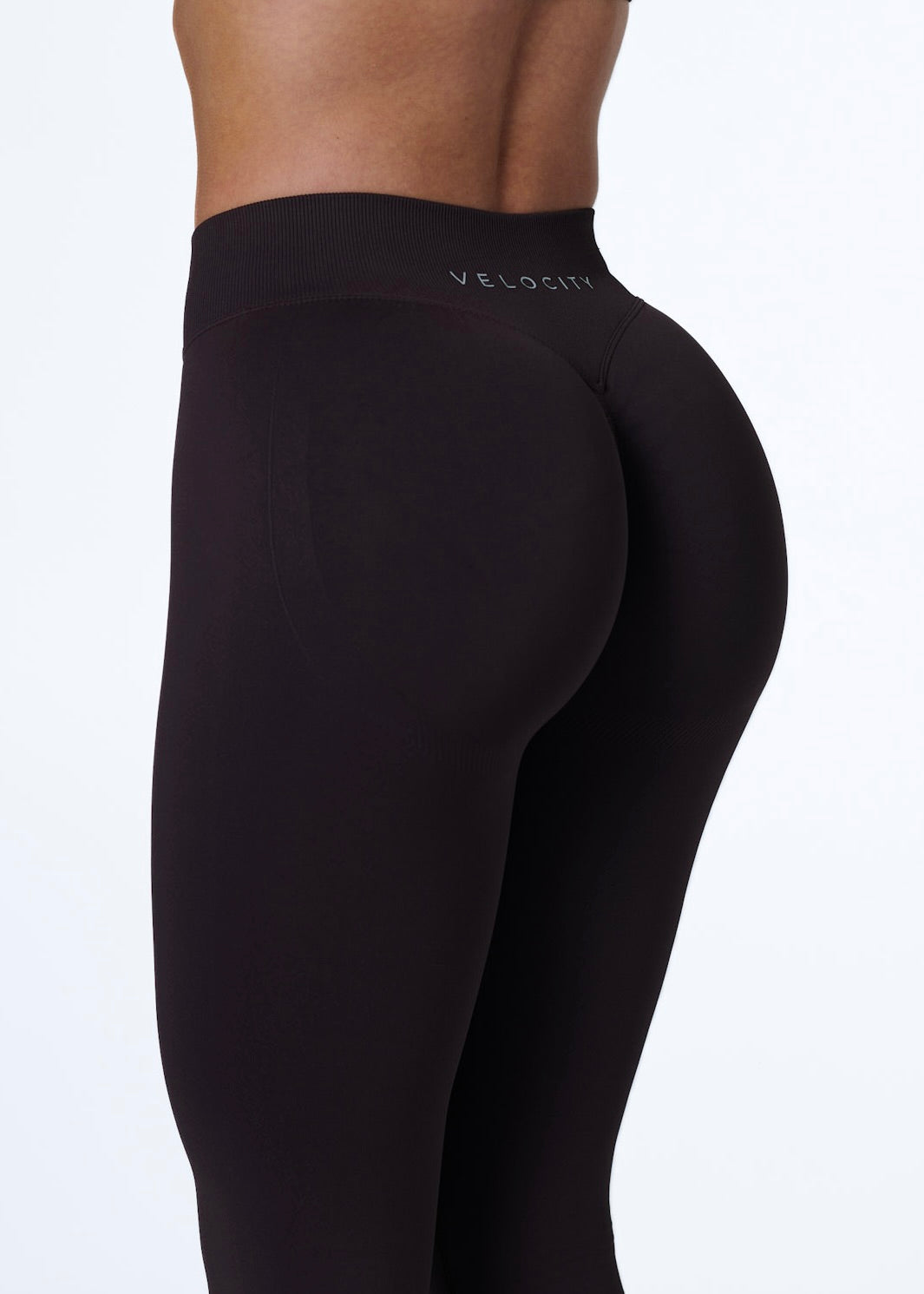 SIGNATURE INVISIBLE SCRUNCH LEGGINGS - ESPRESSO
