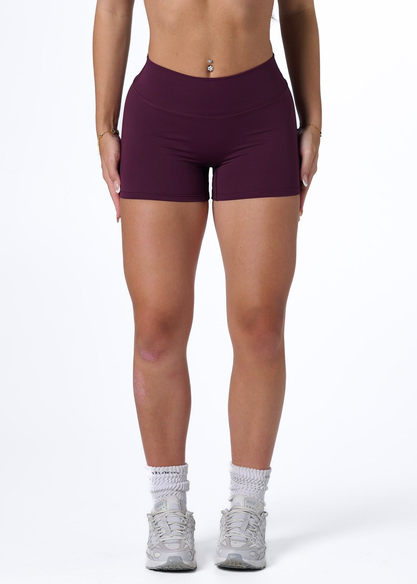 SS MINI SHORTS - PLUM