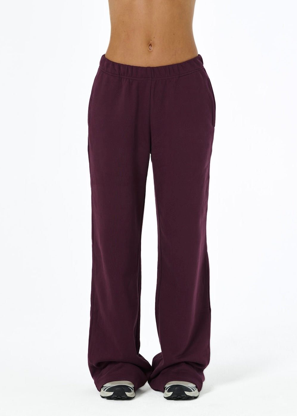 COMFORT TRACK PANTS - PLUM