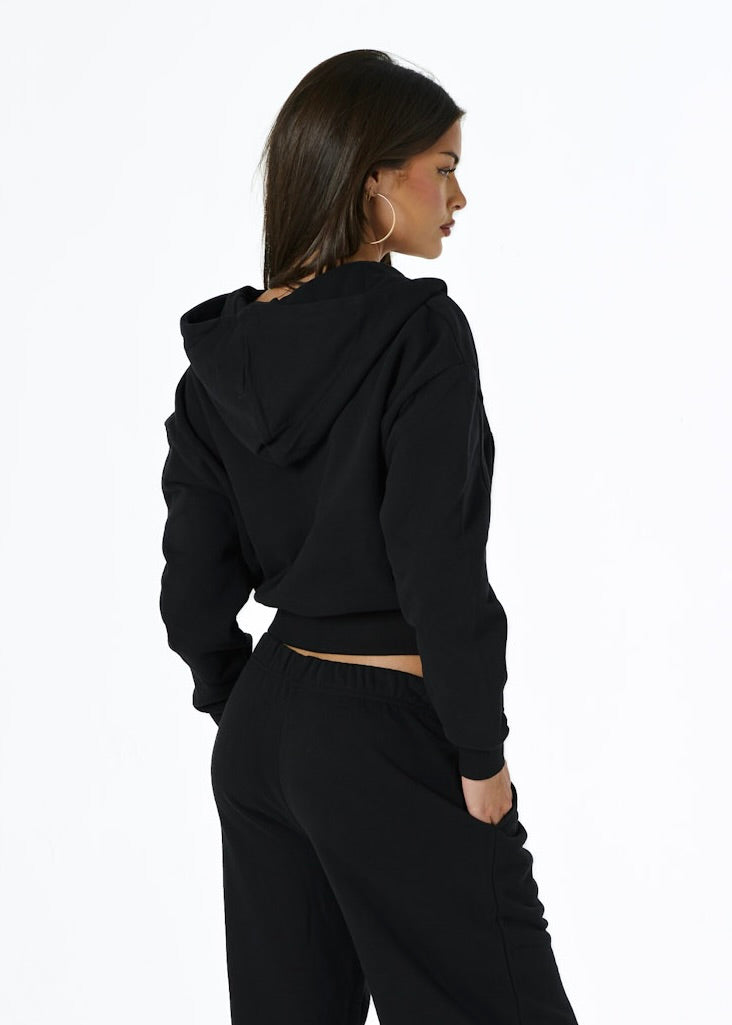 COMFORT ZIP HOODIE - BLACK
