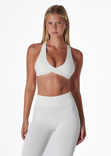 SS TWIST BRA - VANILLA