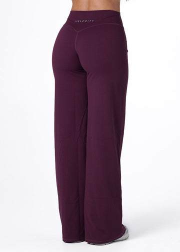SS STRAIGHT LEG LEGGINGS - PLUM