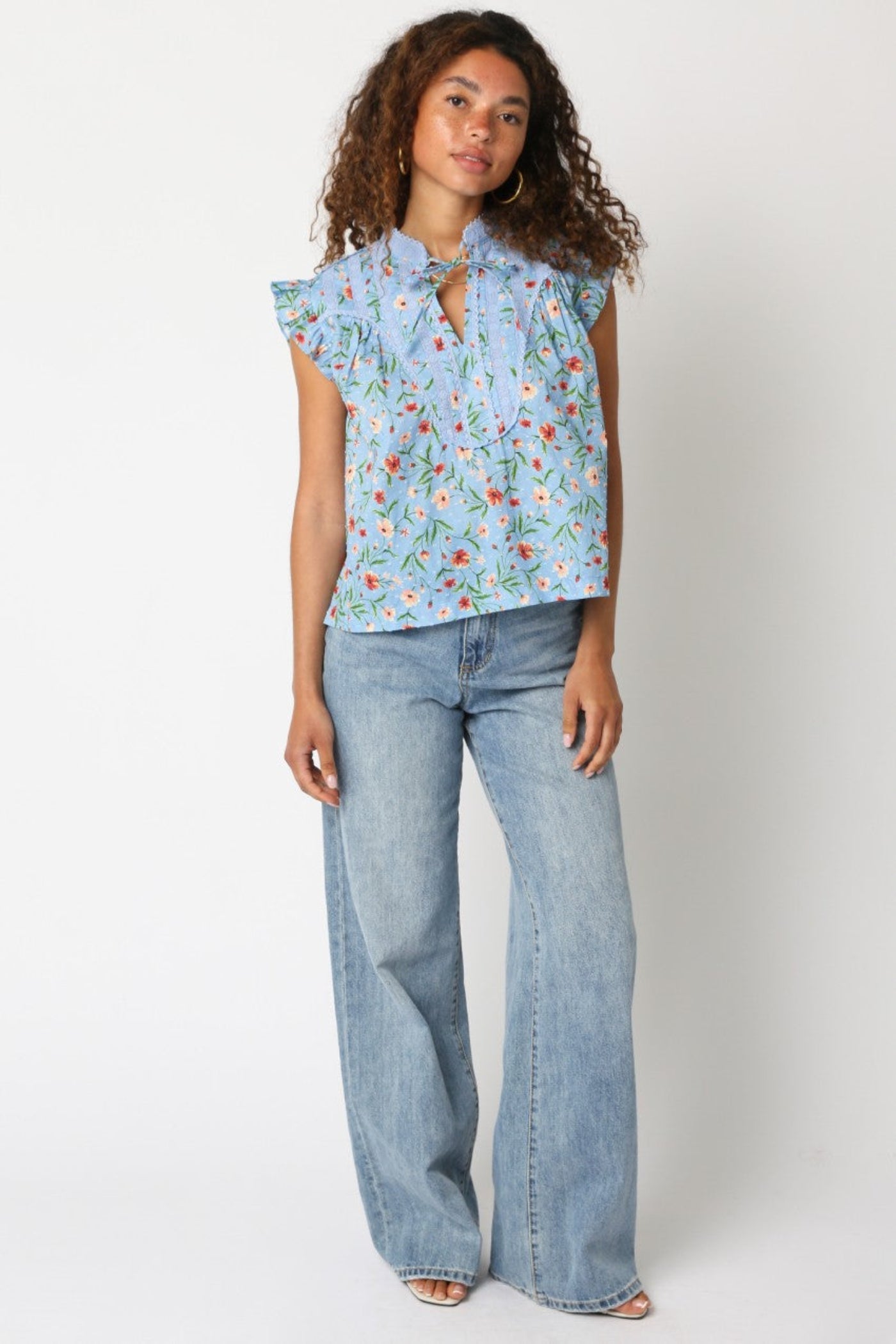 AYLEN COTTON FLORAL TOP