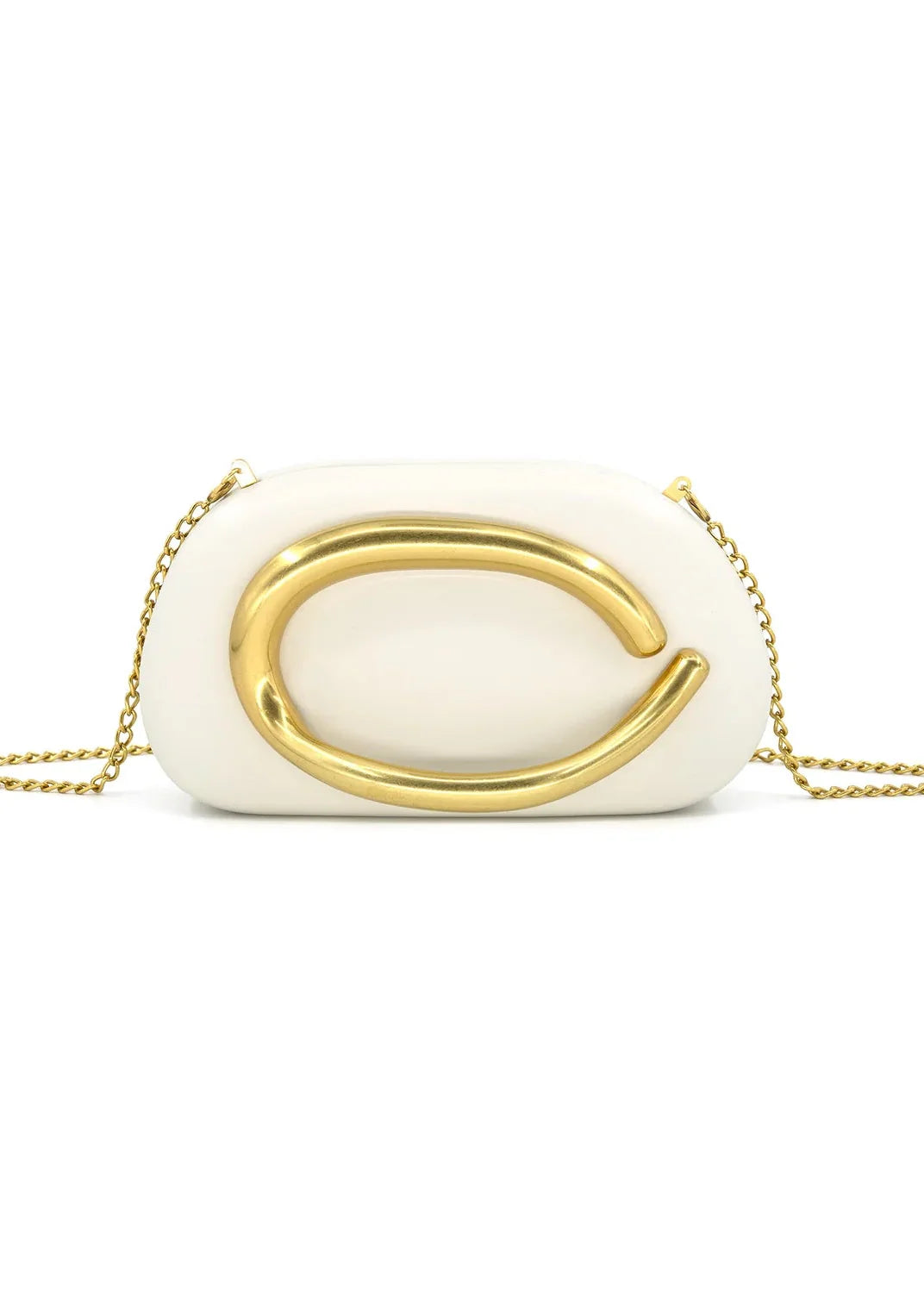 CECE BEIGE CURVE CLUTCH