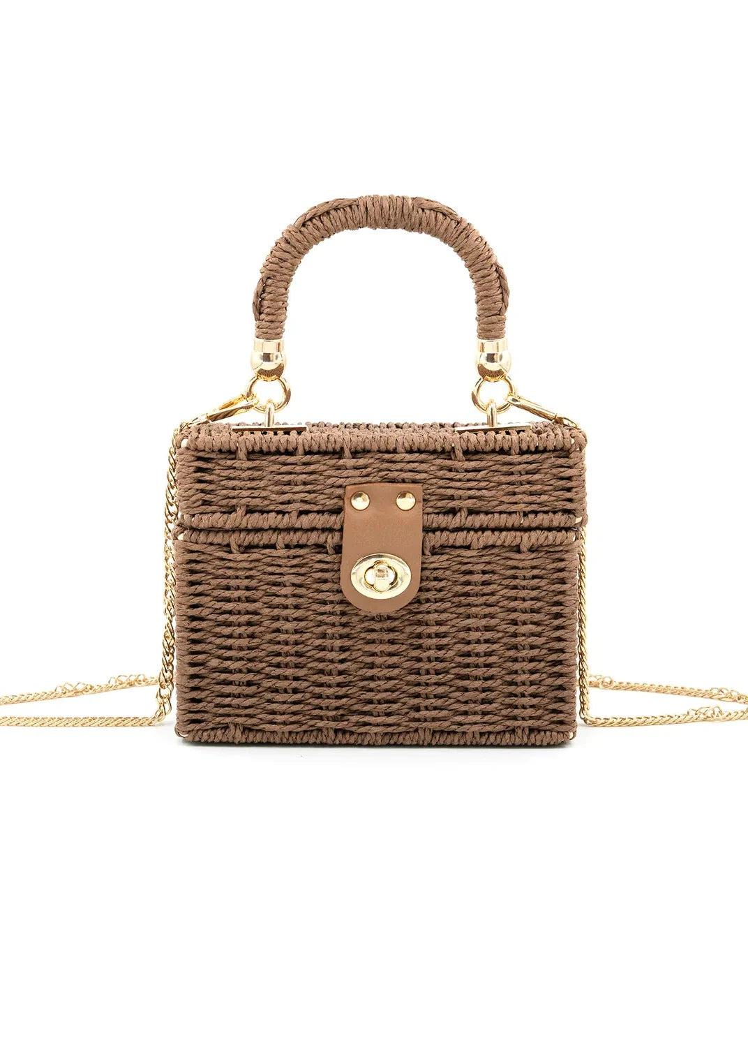 MIMI WOVEN BOX BAG
