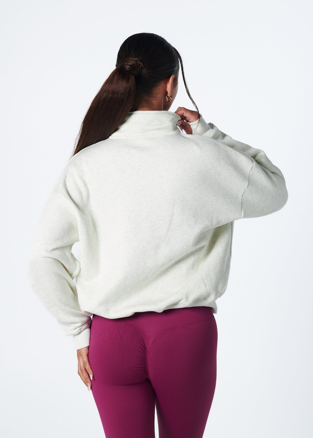 VELO FLEECE QUARTER ZIP - GREY