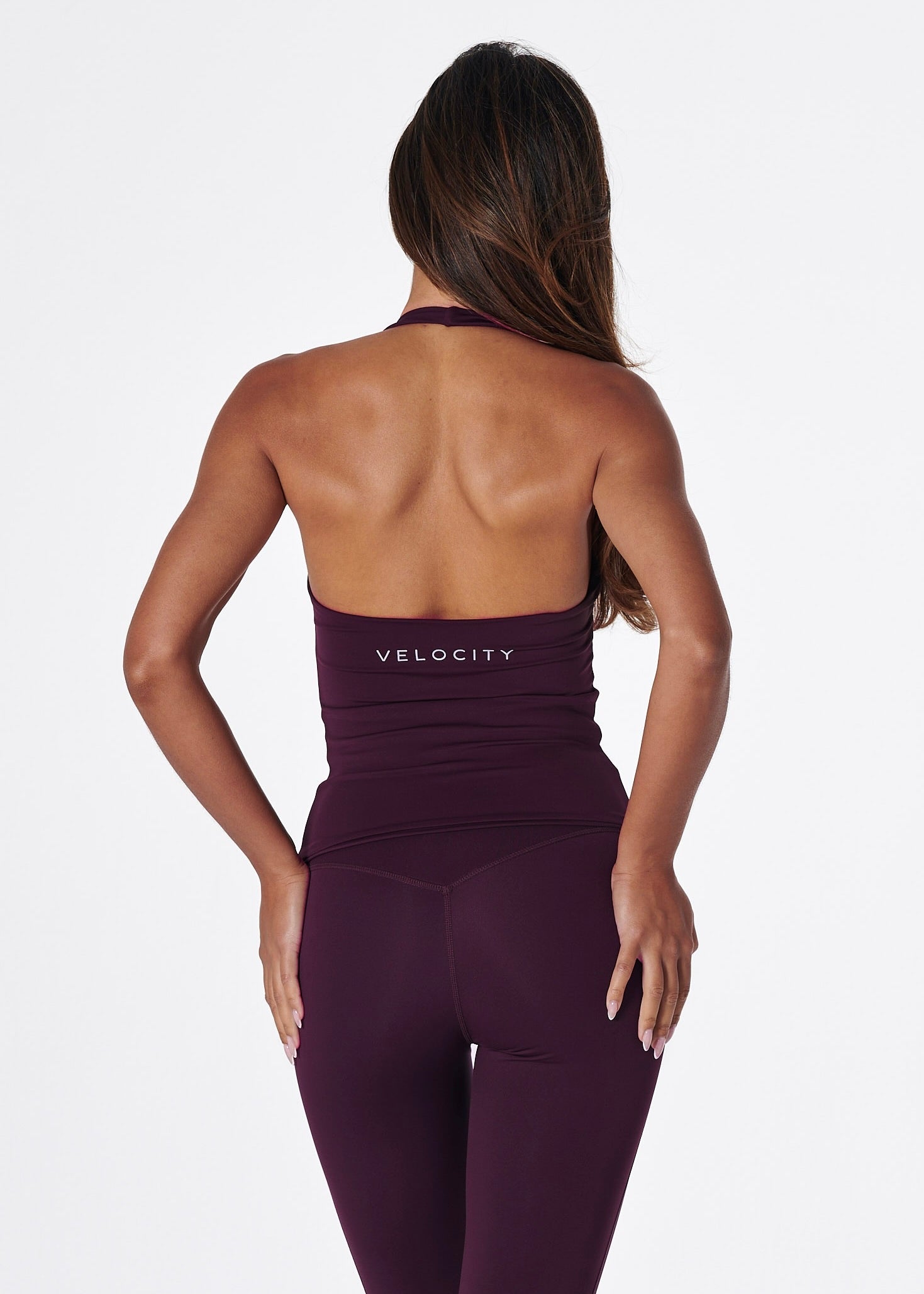 SS HALTER TANK - PLUM