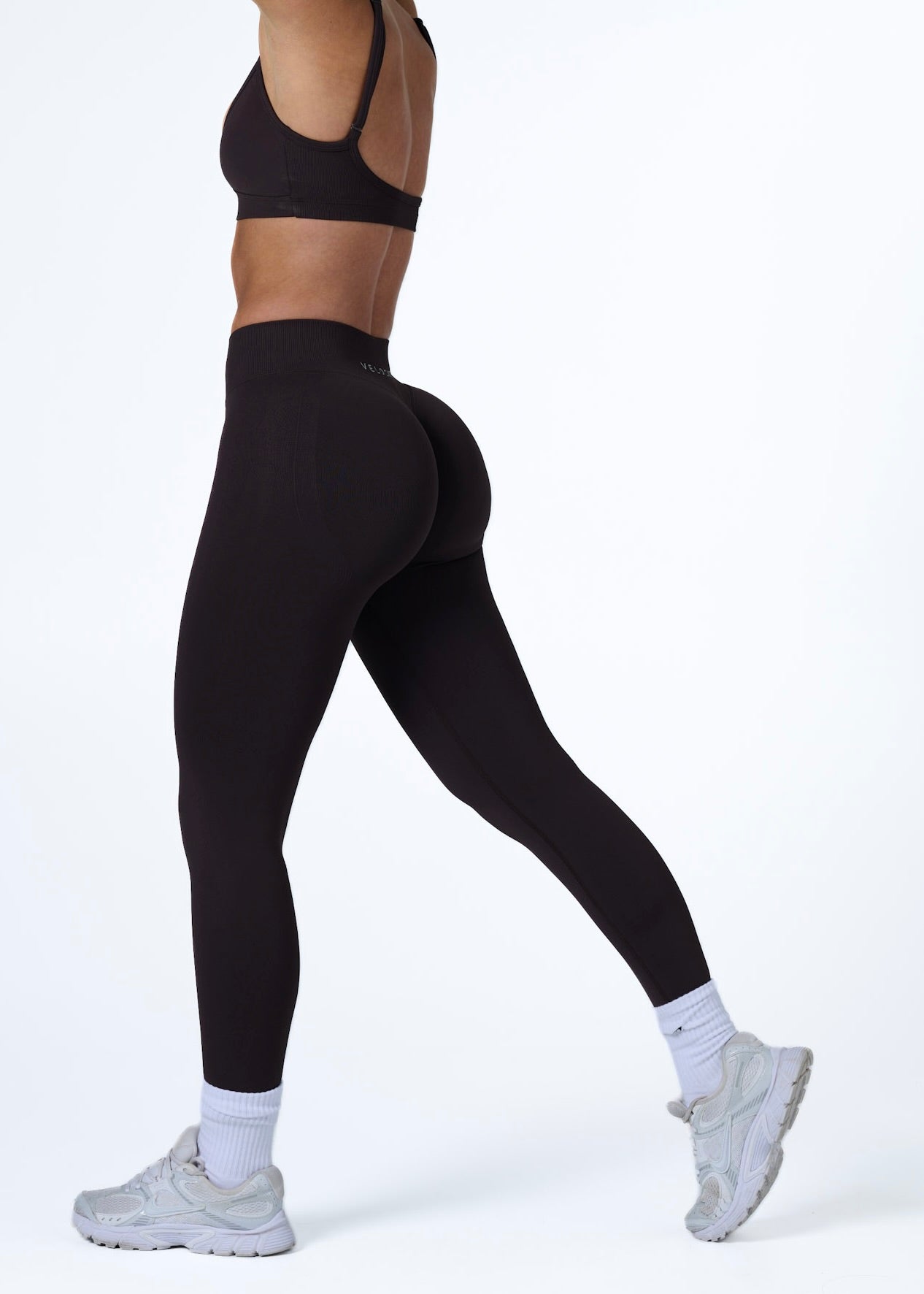 SIGNATURE INVISIBLE SCRUNCH LEGGINGS - ESPRESSO