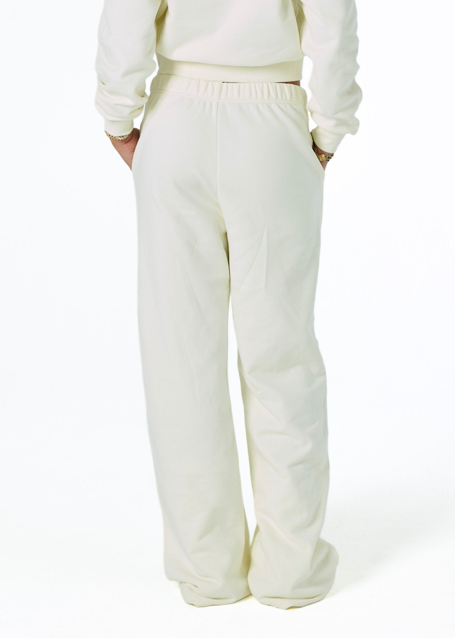 COMFORT TRACK PANTS - VANILLA