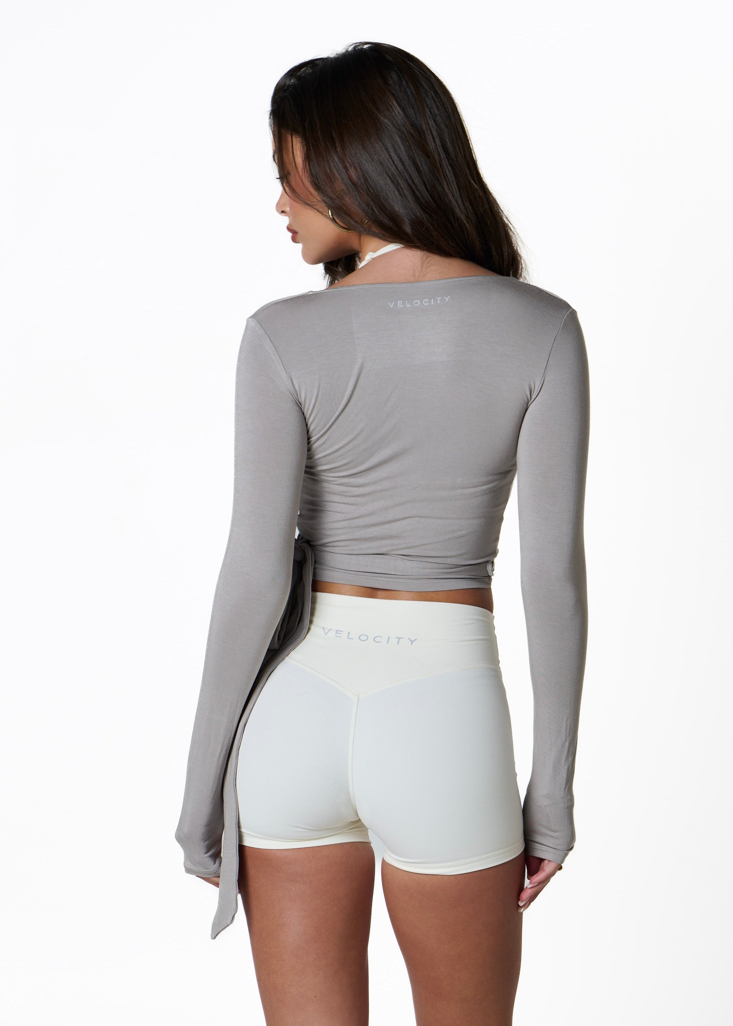 WRAP LONG SLEEVE - TAUPE