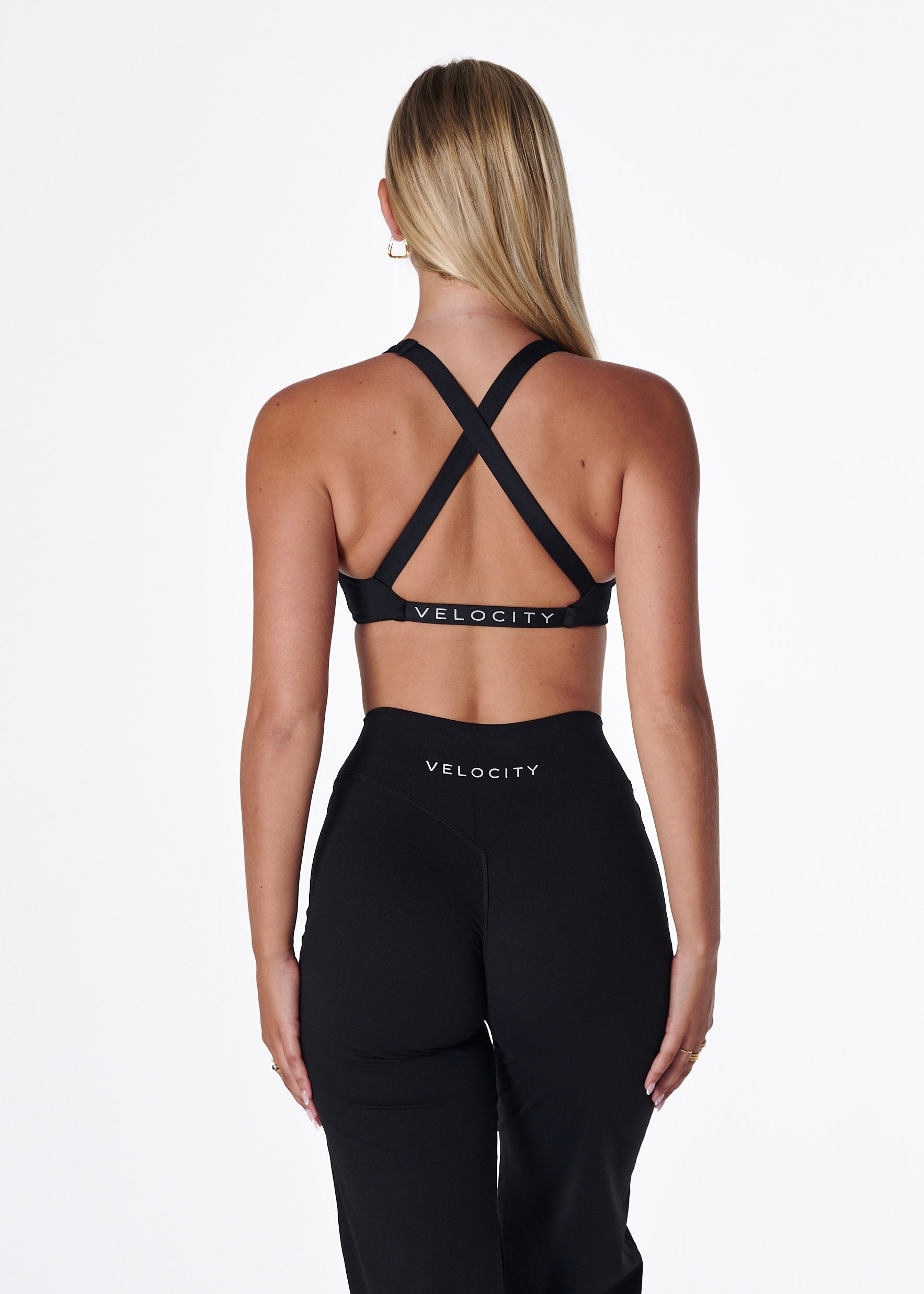 SS TWIST BRA - LIQUORICE