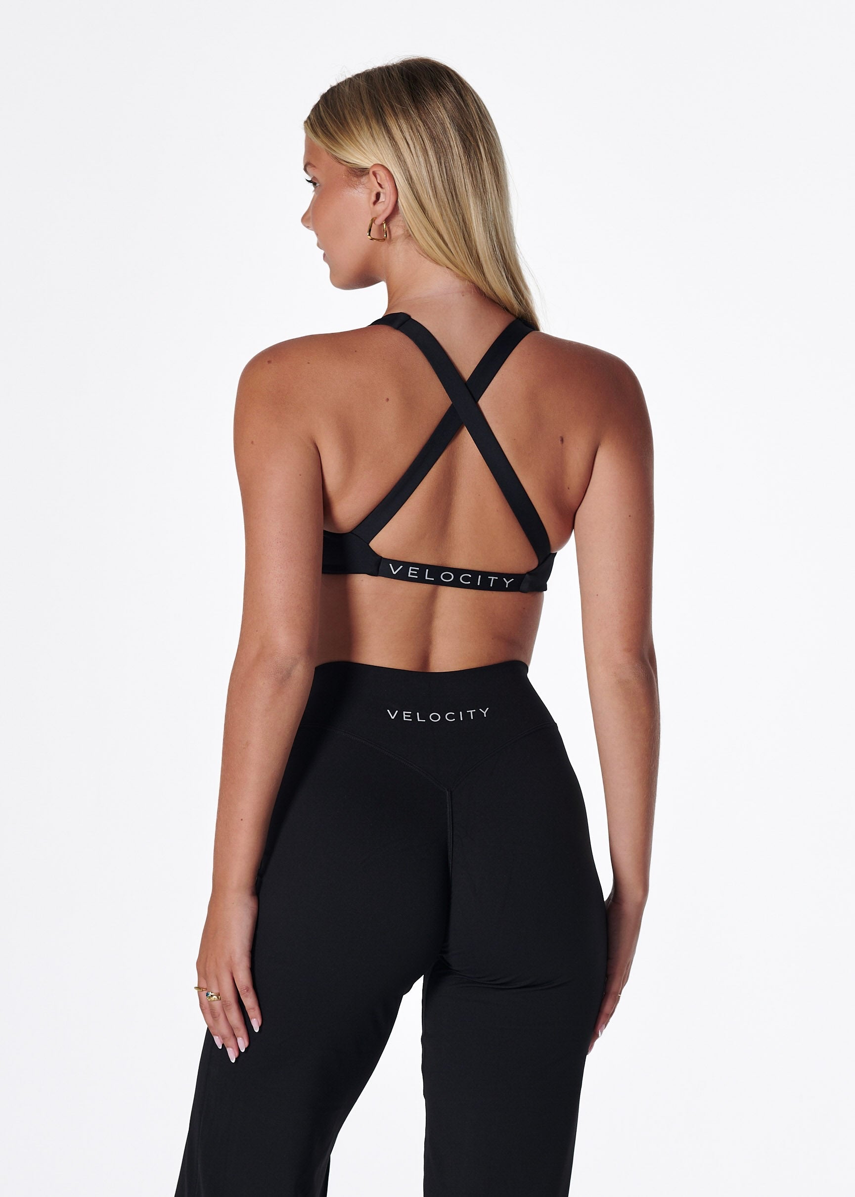 SS TWIST BRA - LIQUORICE