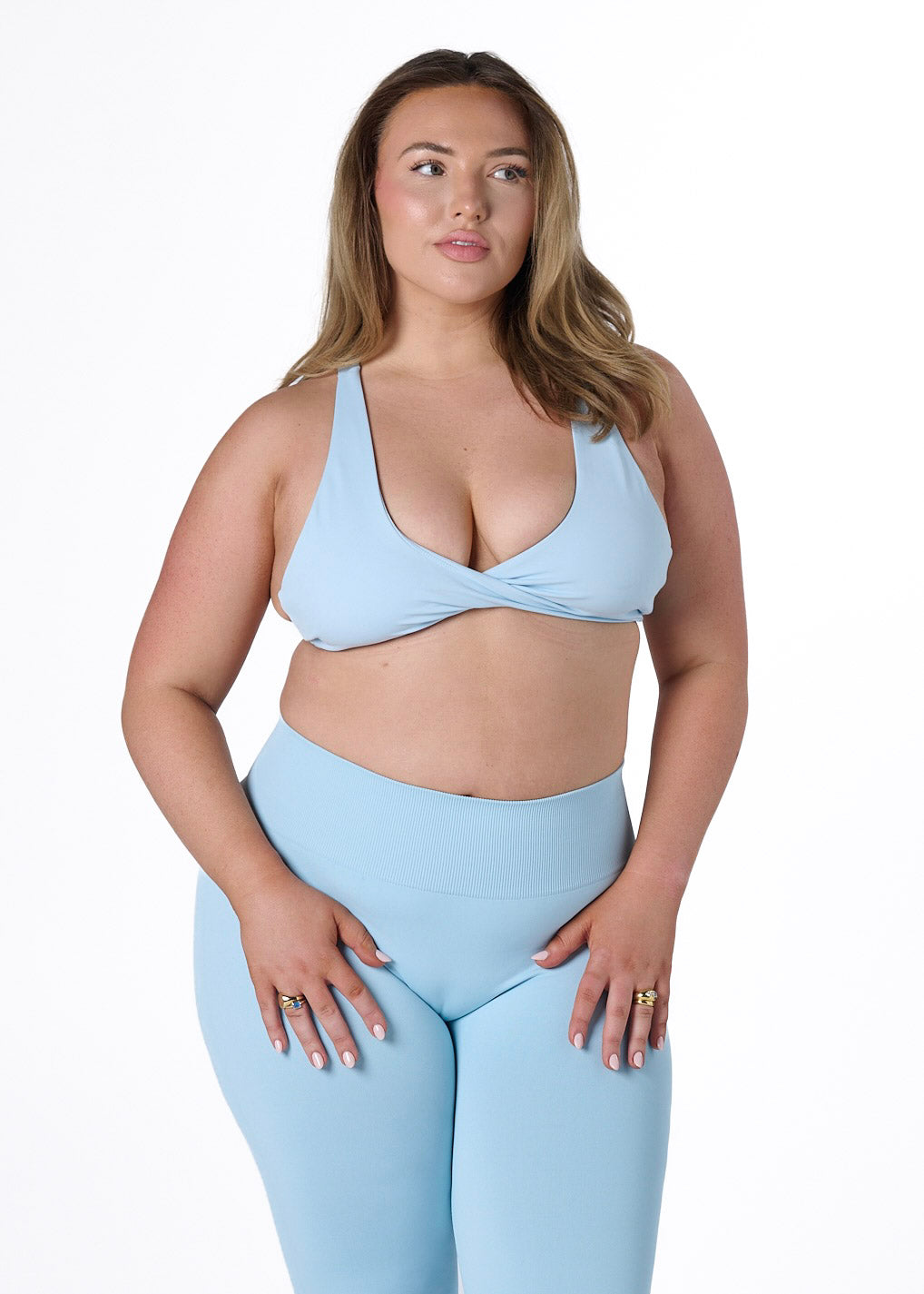 SS TWIST BRA - SKY