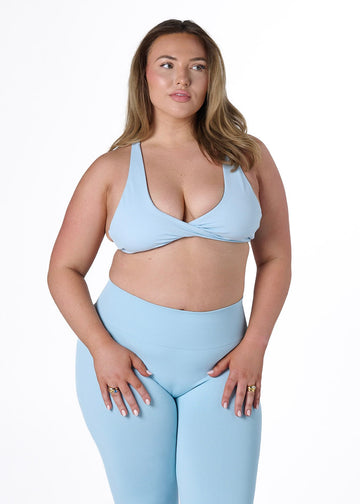 SS TWIST BRA - SKY