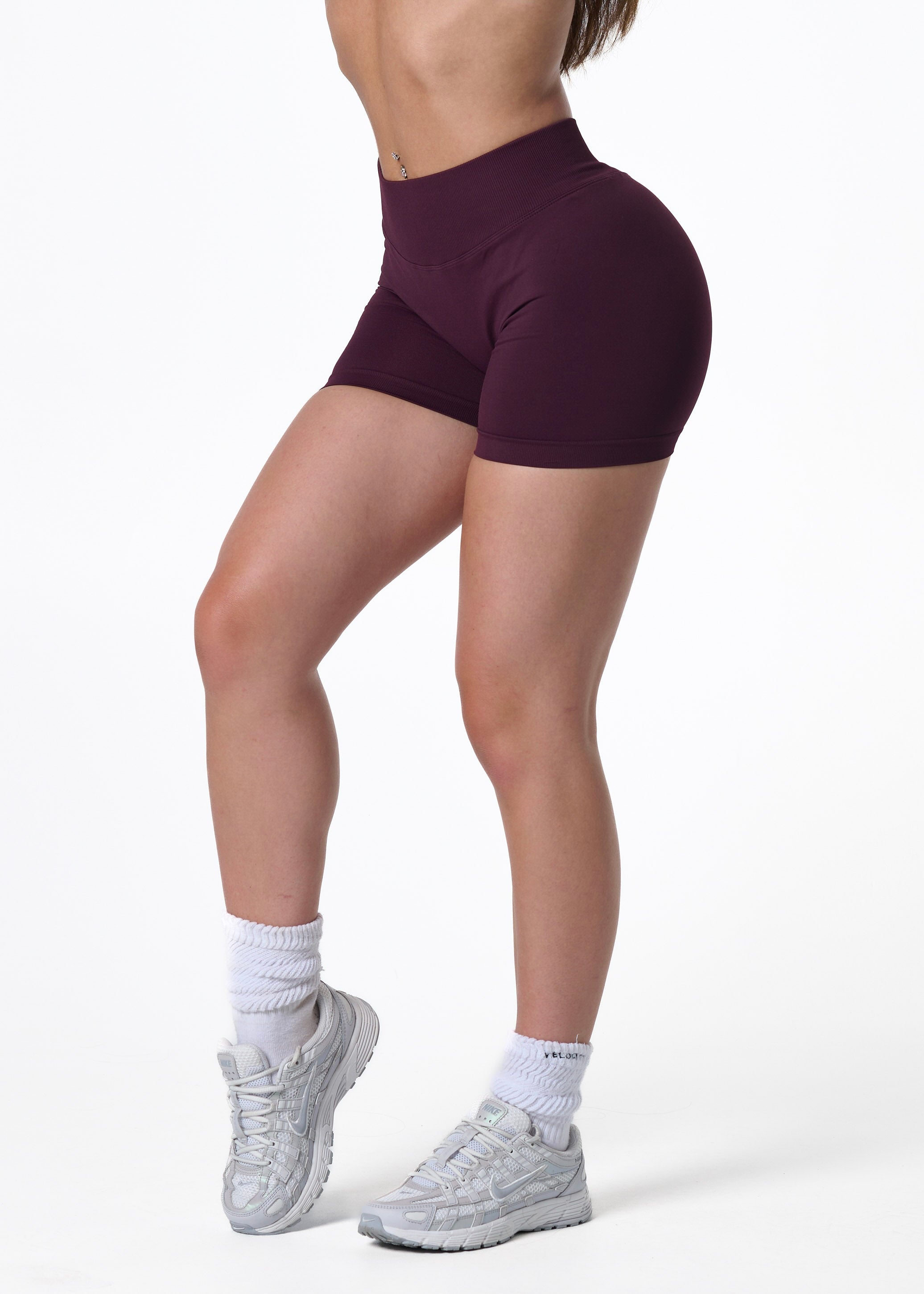 SCULPT SHORTS - PLUM