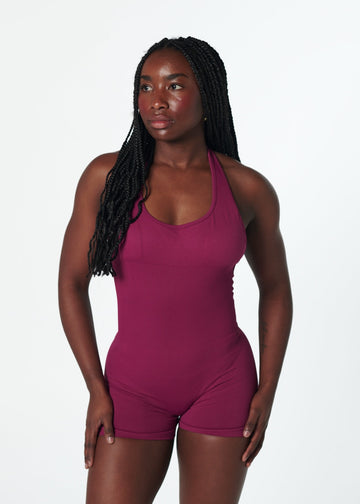 SIGNATURE SCRUNCH ONE PIECE - BERRY
