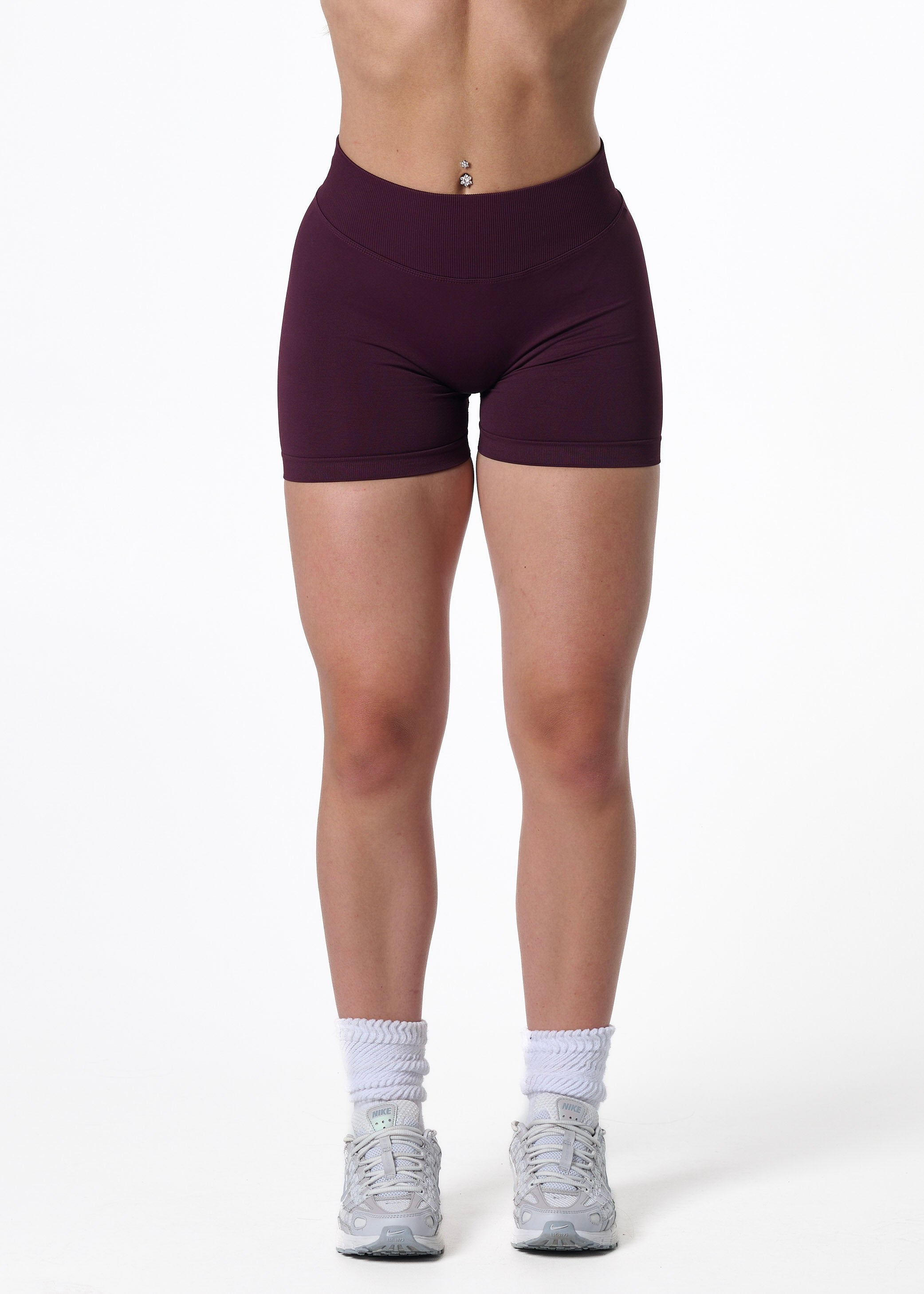 SCULPT SHORTS - PLUM