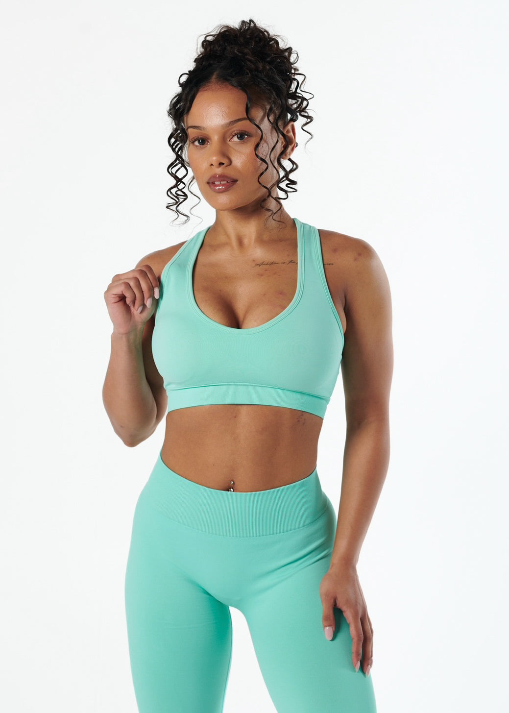 SIGNATURE SPORT BRA - CHOC MINT