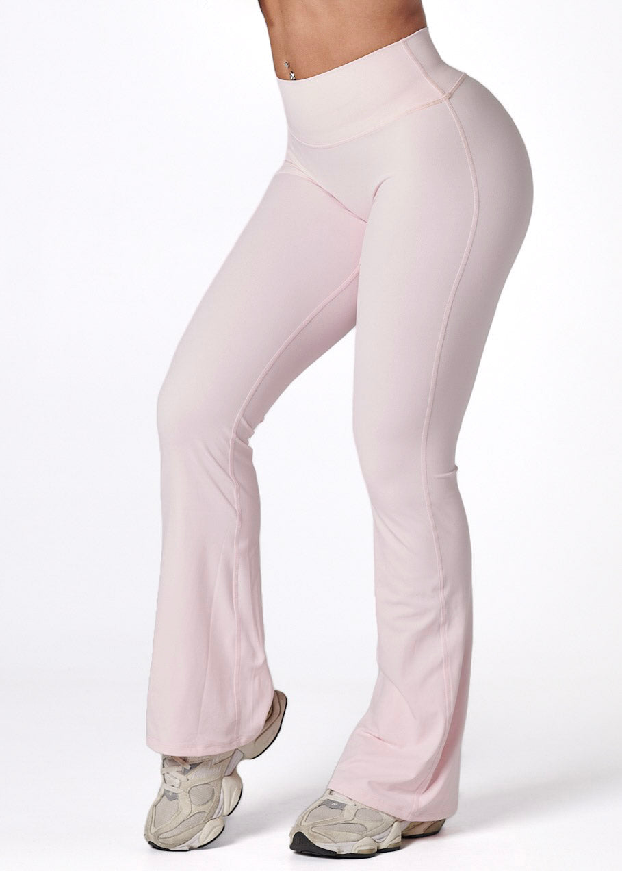 SERENE INVISIBLE SCRUNCH FLARES - GUAVA