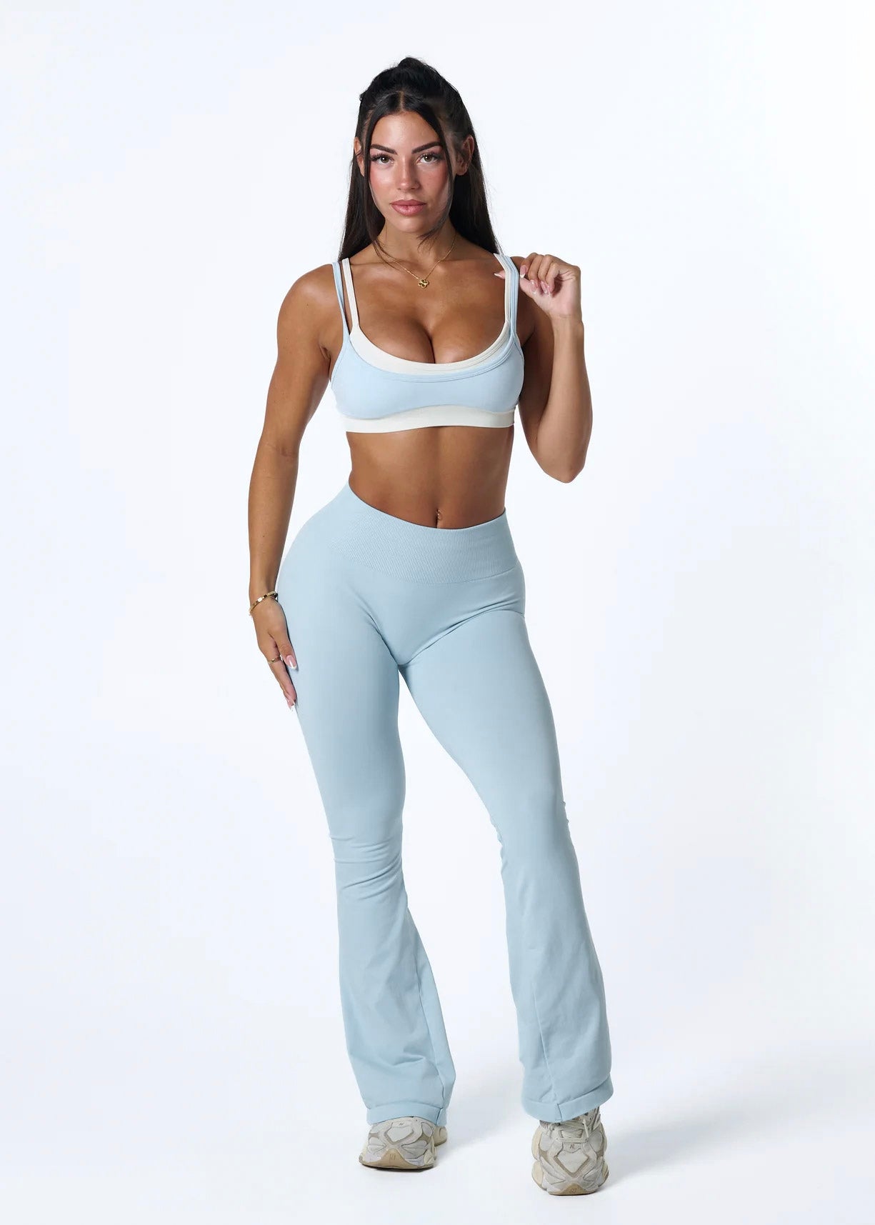 TWO TONE BRA - SKY