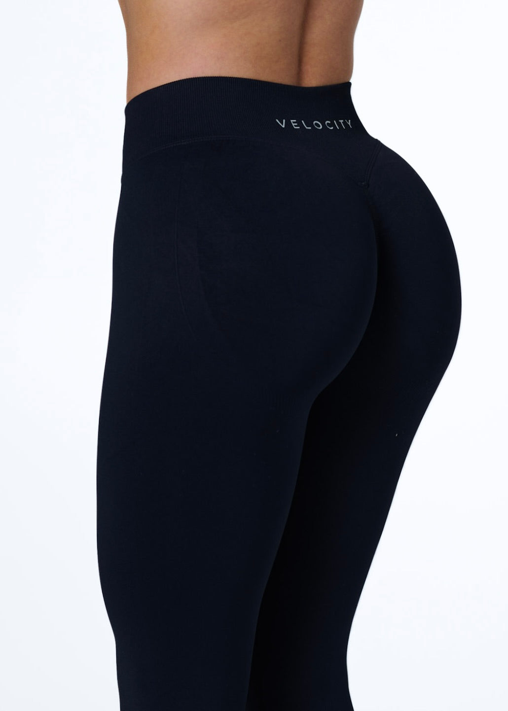SIGNATURE INVISIBLE SCRUNCH LEGGINGS - LIQUORICE