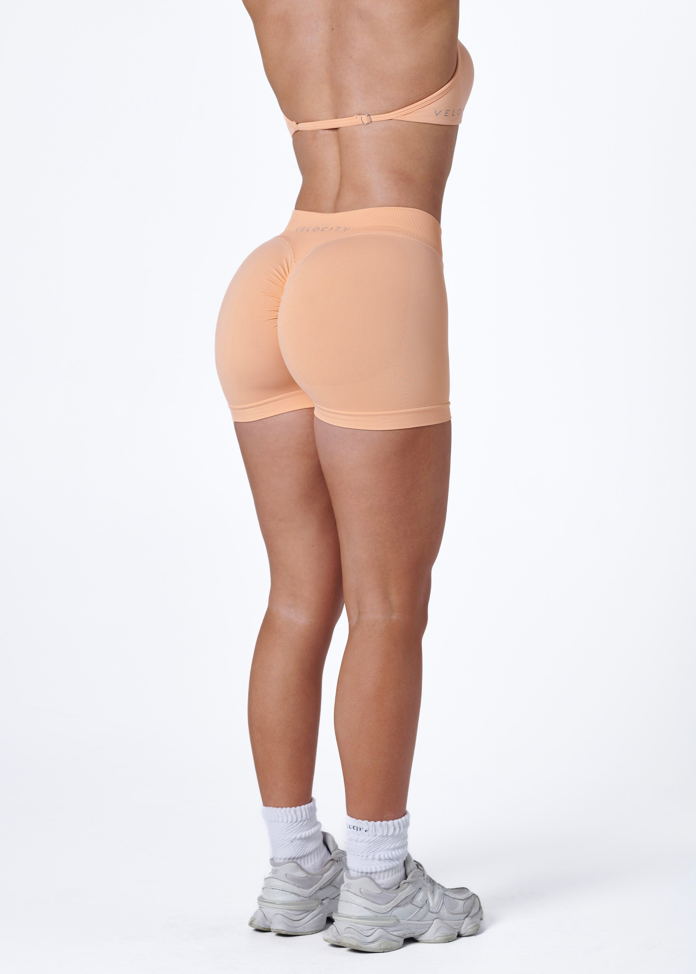 SIGNATURE SCRUNCH SHORTS MINI - MANGO