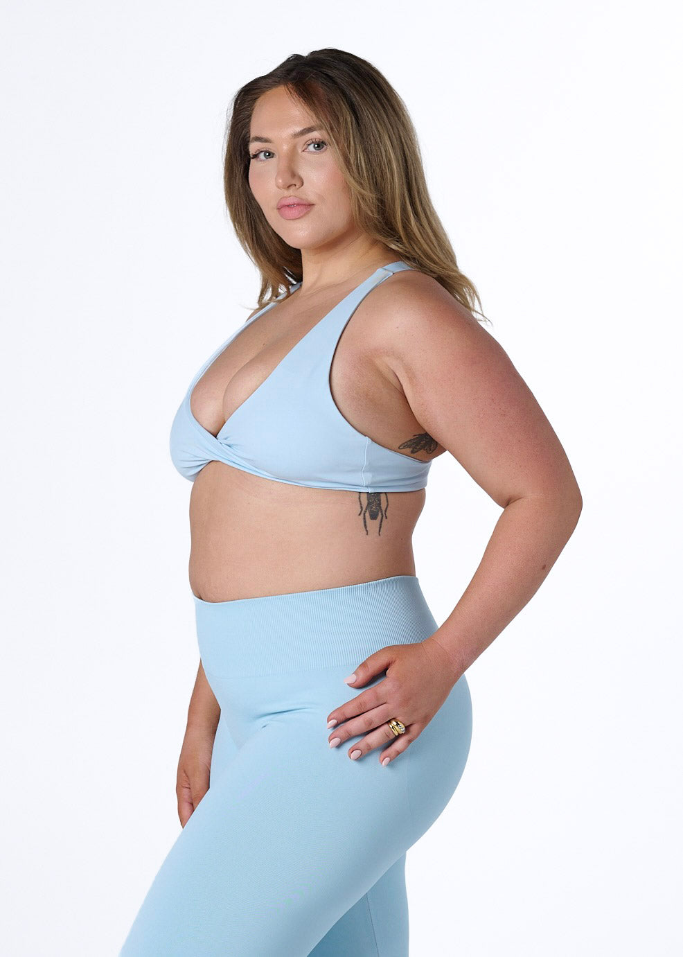 SS TWIST BRA - SKY