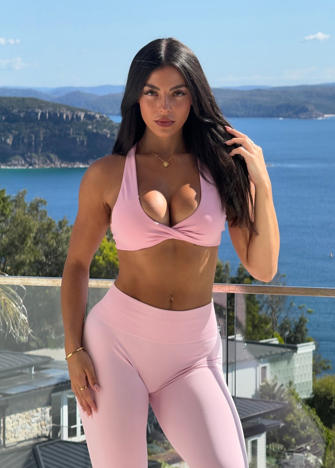 SS TWIST BRA - STRAWBERRY