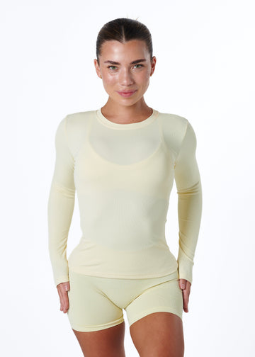 RIBBED LONG SLEEVE - GLAZE