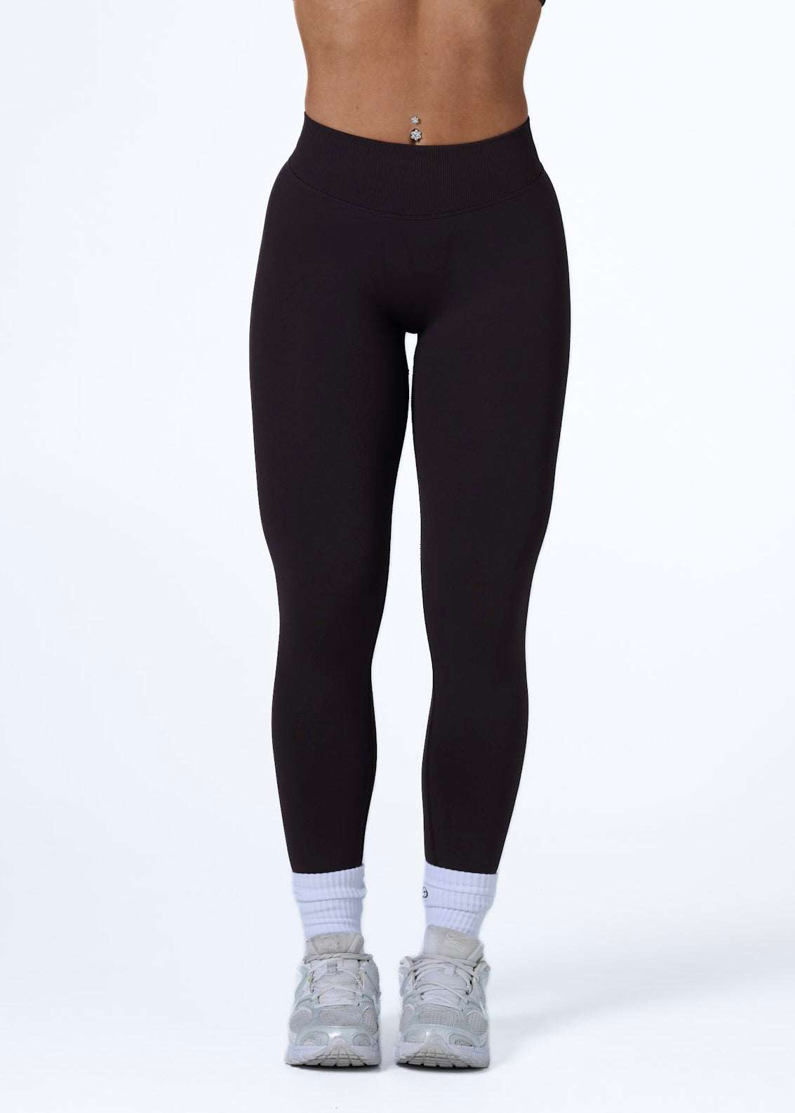 SIGNATURE INVISIBLE SCRUNCH LEGGINGS - ESPRESSO