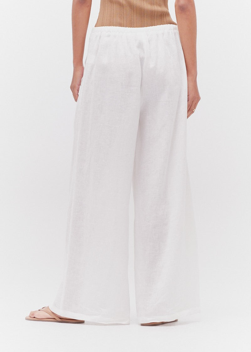 JACKIE WIDE-LEG LINEN PANTS