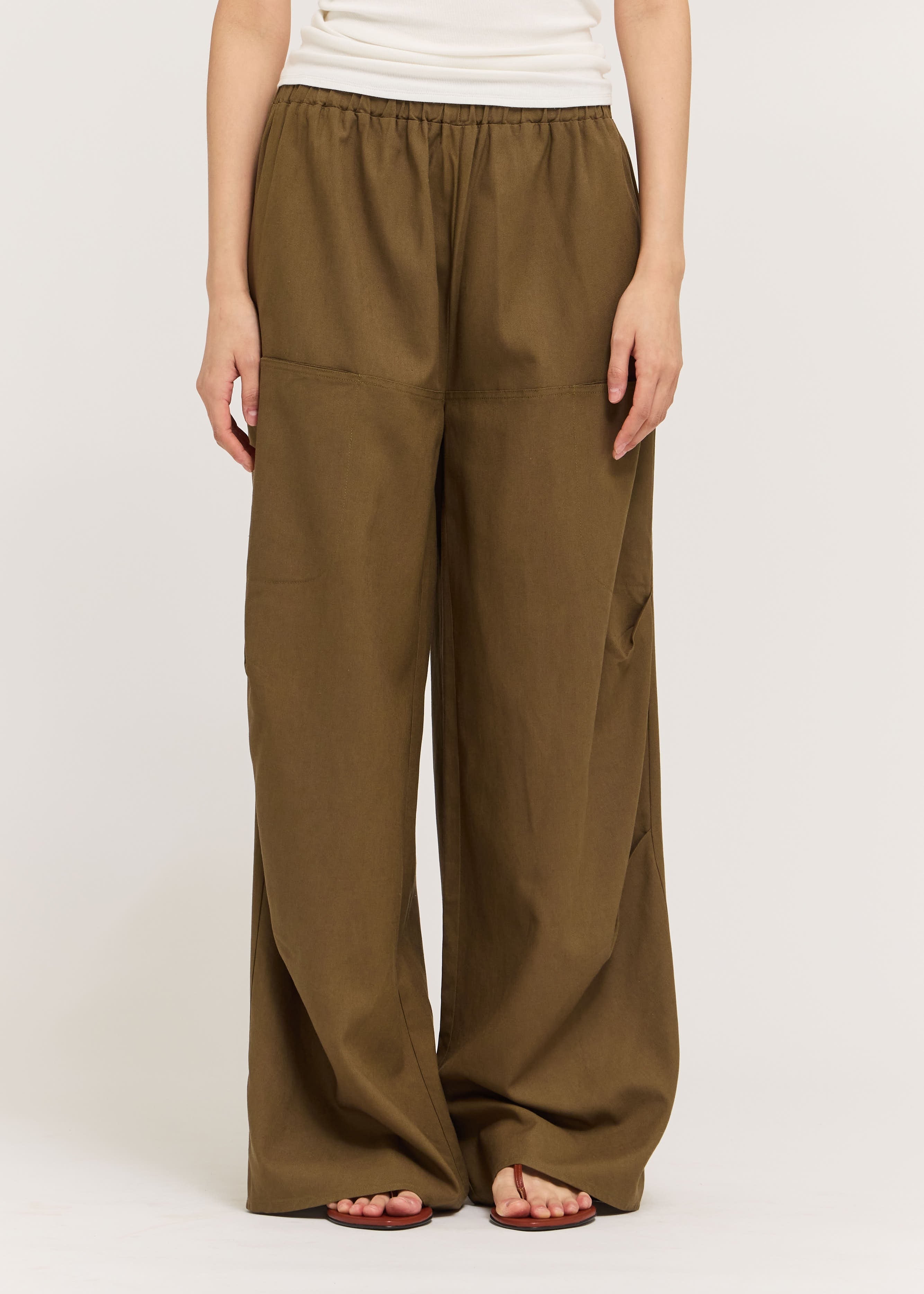 ALYSSA WIDE-LEG LINEN PANTS
