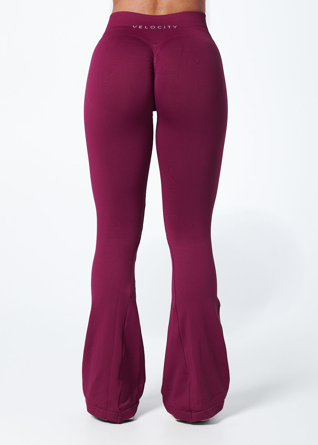 SIGNATURE SCRUNCH FLARES - BERRY