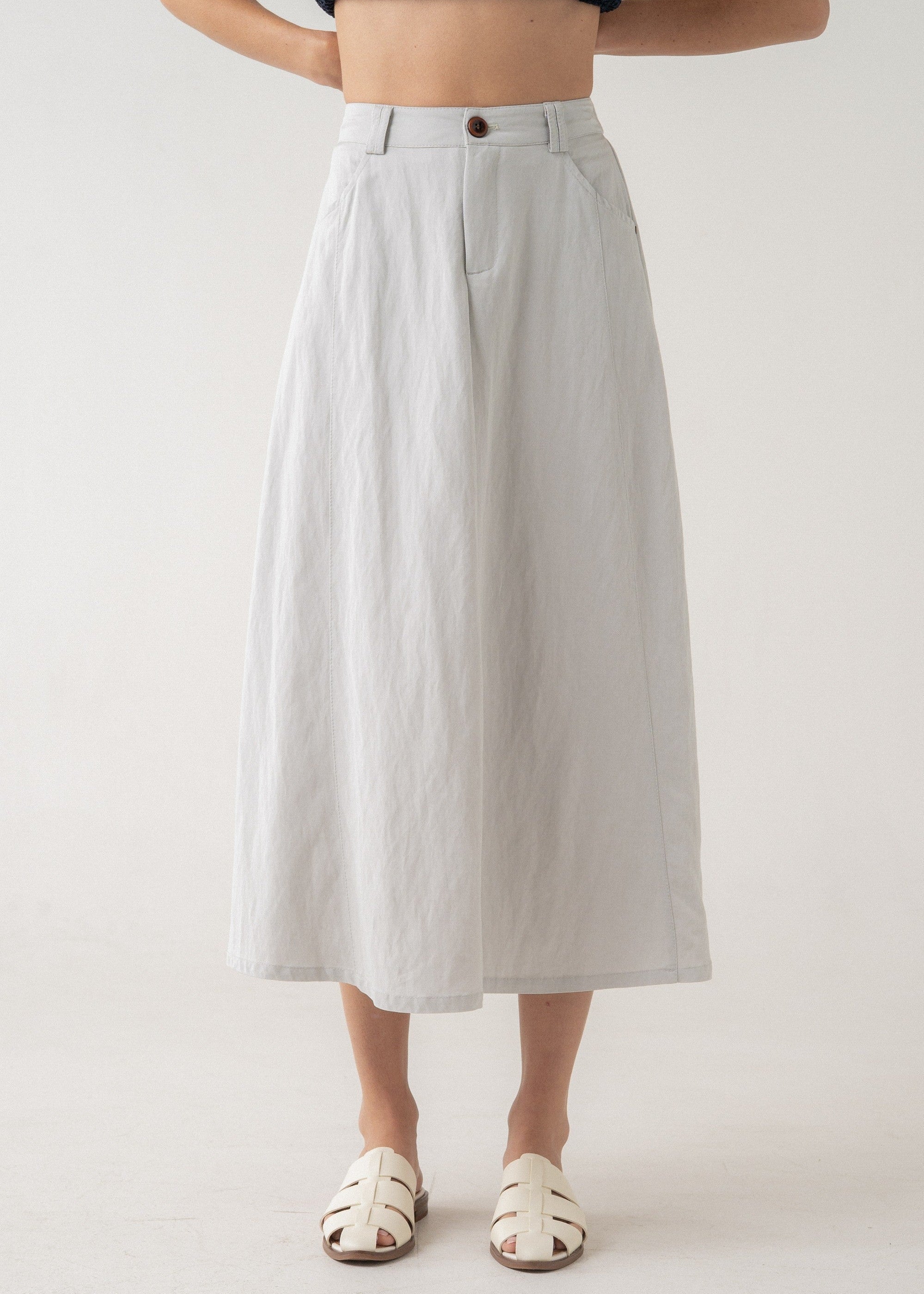 MARLENE A-LINE MIDI SKIRT