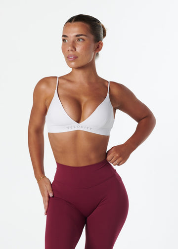 SERENE TRIANGLE BRA - WHITE