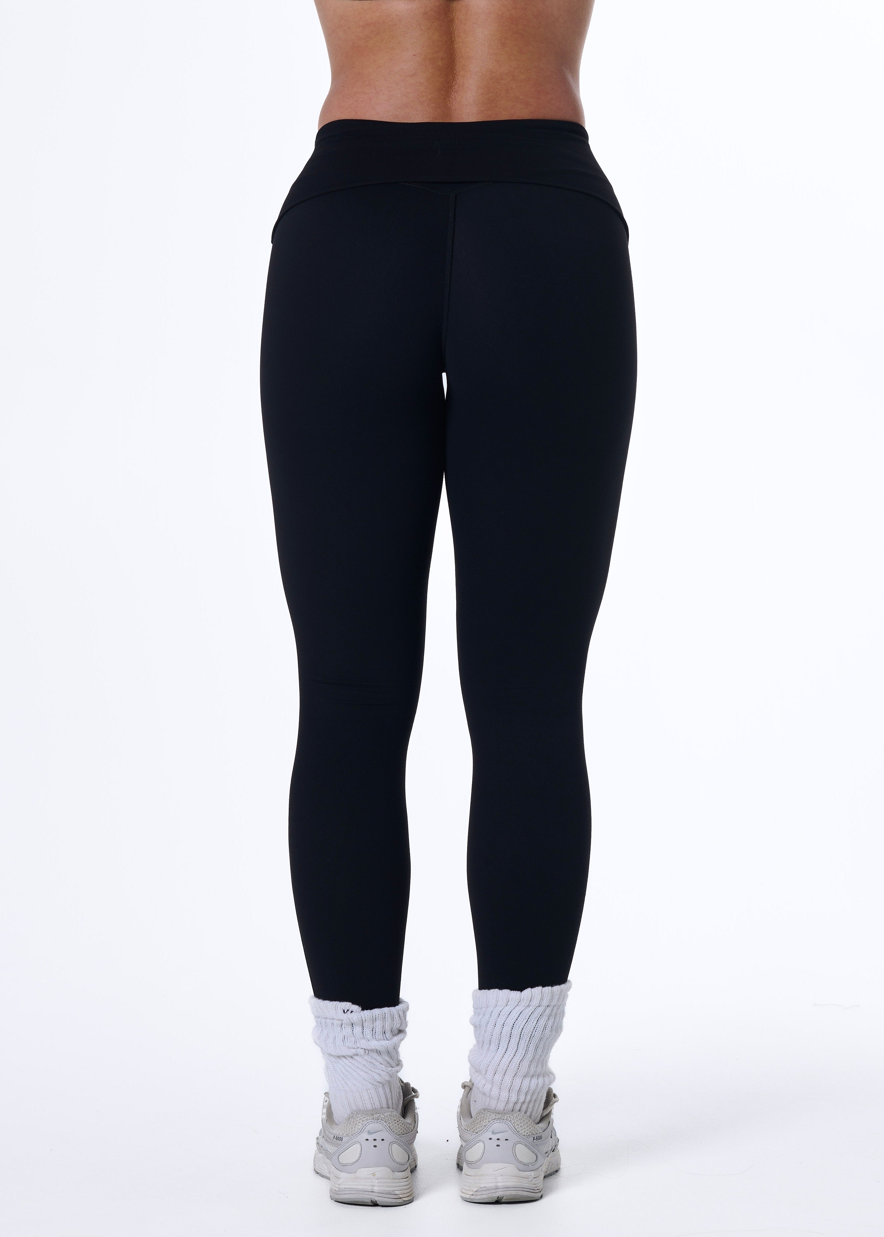 FORM FOLD OVER LEGGINGS - BLACK