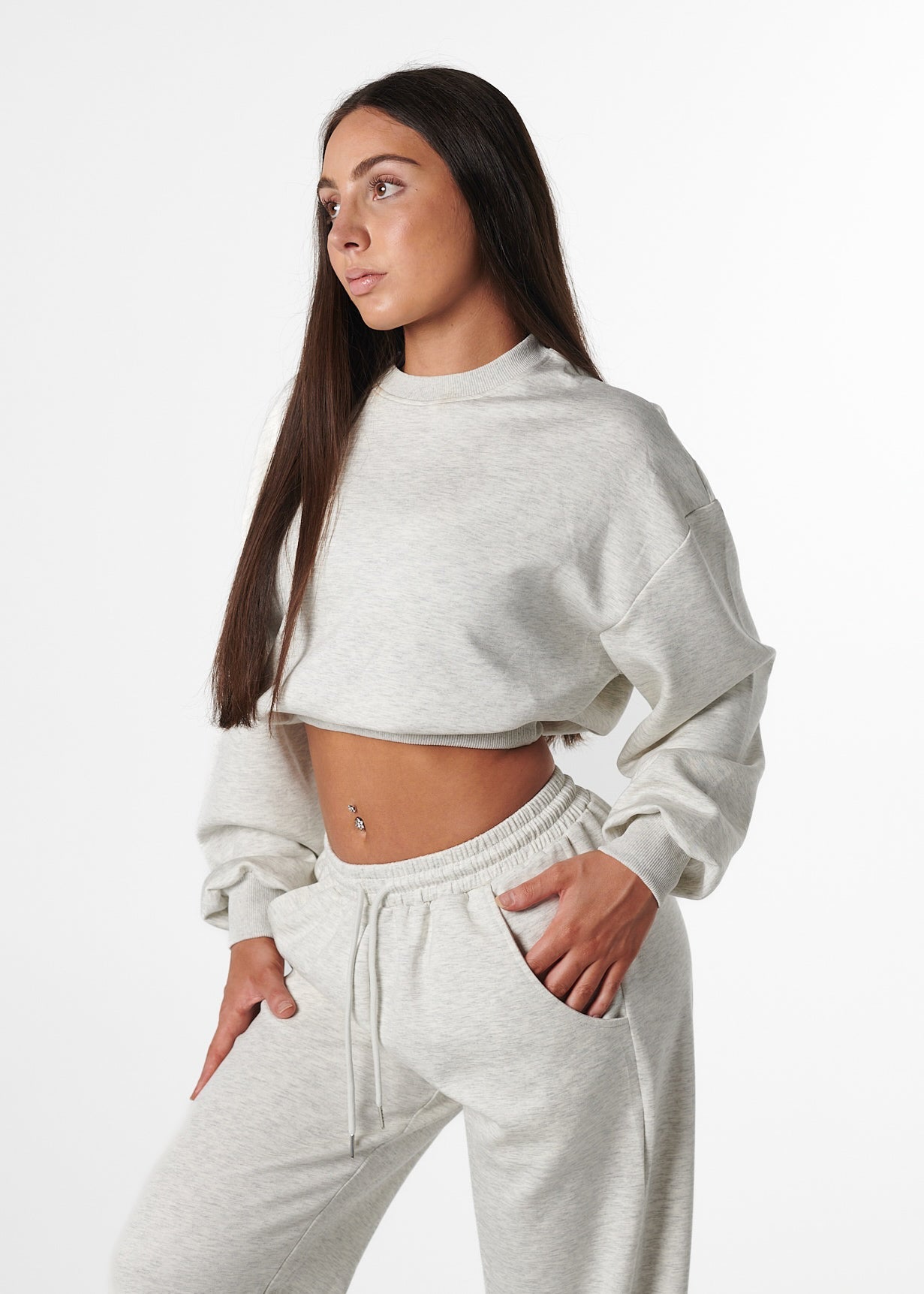LOUNGE MIDI JUMPER - GREY